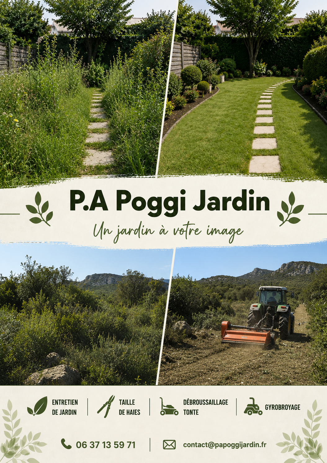 Avant après jardin